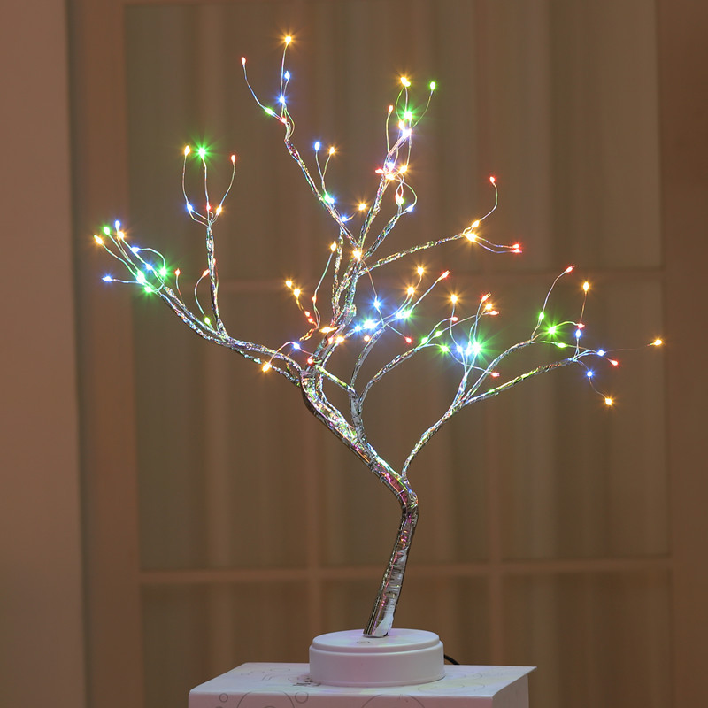 Factory Direct Sales Amazon Christmas Hot Color Lights Led Firefly Tree Lights Starry Birthday Gift Small Night Lamp Factory Direct Sales Amazon Christmas Hot Color Lights Led Firefly Tree Lights Starry Birthday Gift Small Night Lamp