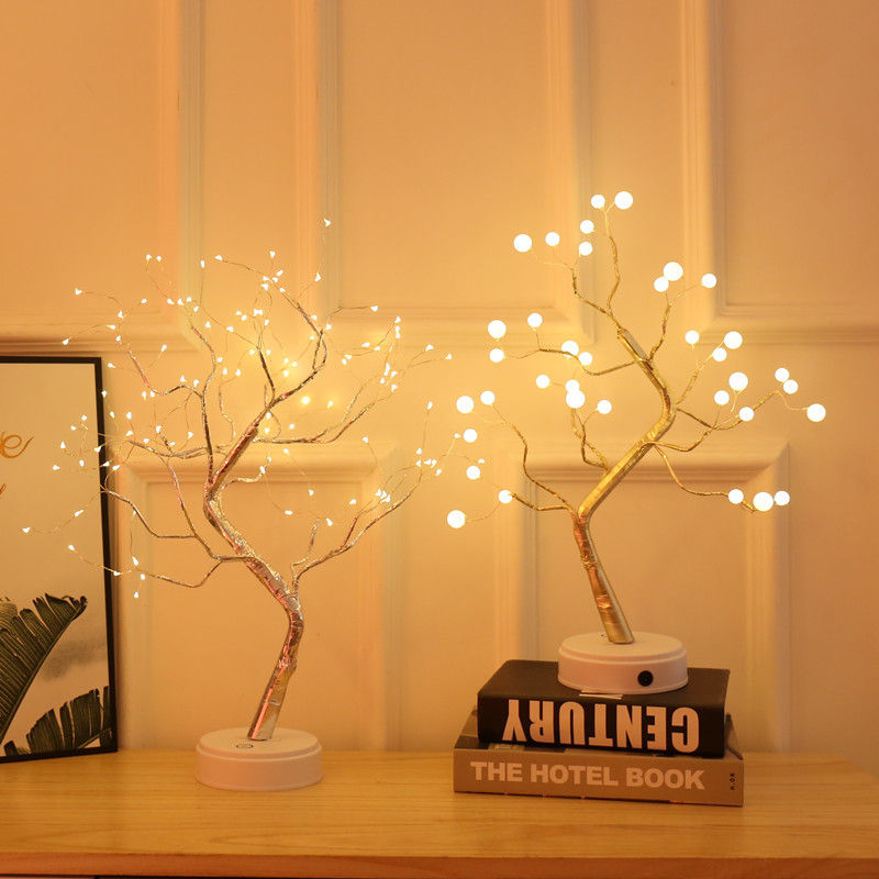 Factory Direct Sales Amazon Christmas Hot Color Lights Led Firefly Tree Lights Starry Birthday Gift Small Night Lamp Factory Direct Sales Amazon Christmas Hot Color Lights Led Firefly Tree Lights Starry Birthday Gift Small Night Lamp