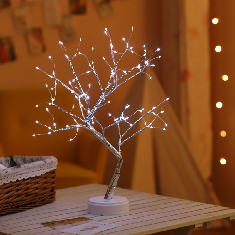 Factory Direct Sales Amazon Christmas Hot Color Lights Led Firefly Tree Lights Starry Birthday Gift Small Night Lamp Factory Direct Sales Amazon Christmas Hot Color Lights Led Firefly Tree Lights Starry Birthday Gift Small Night Lamp
