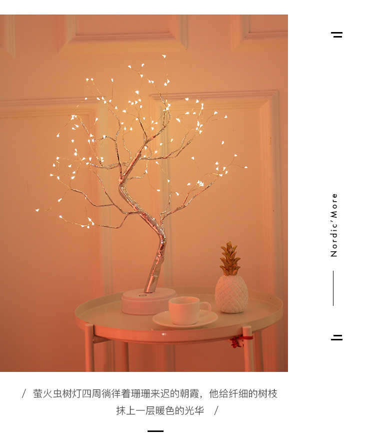 Factory Direct Sales Amazon Christmas Hot Color Lights Led Firefly Tree Lights Starry Birthday Gift Small Night Lamp Factory Direct Sales Amazon Christmas Hot Color Lights Led Firefly Tree Lights Starry Birthday Gift Small Night Lamp