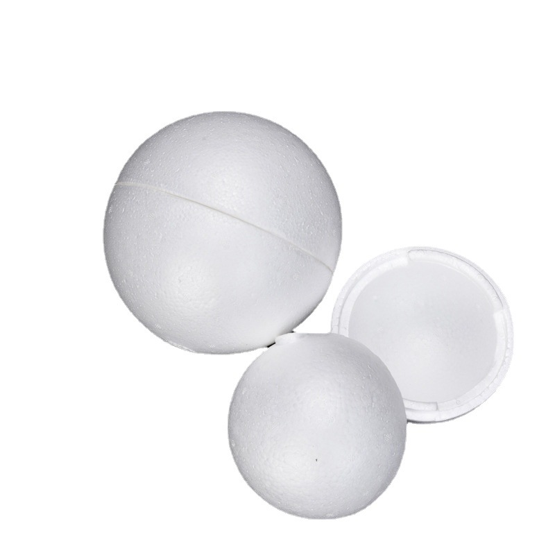 Foam Ball Expandable Polystyrene Solid Ball Christmas Ball White Solid Ball Handmade DIY Hollow EPS Ball Wedding Celebration Decoration