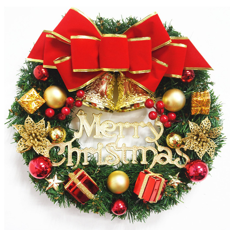  Hot Sale Holiday Decorations Shopping Mall Hotel 30cm Christmas Small Wreath Pendant Wholesale Christmas ball