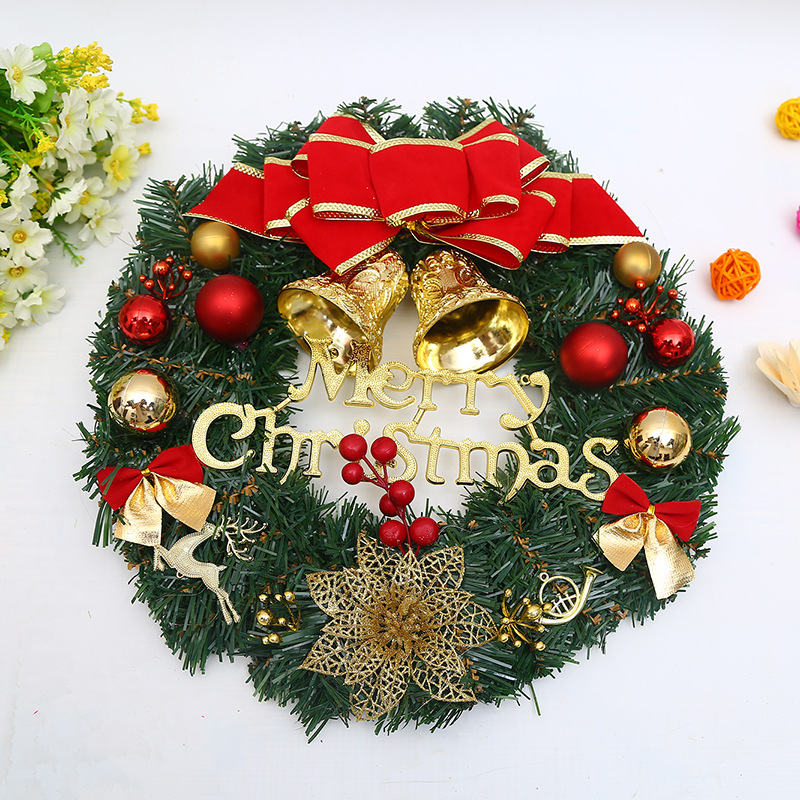  Hot Sale Holiday Decorations Shopping Mall Hotel 30cm Christmas Small Wreath Pendant Wholesale Christmas ball