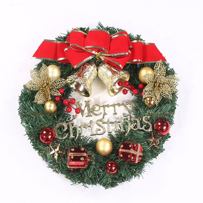  Hot Sale Holiday Decorations Shopping Mall Hotel 30cm Christmas Small Wreath Pendant Wholesale Christmas ball