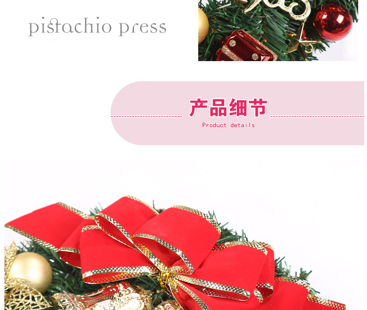  Hot Sale Holiday Decorations Shopping Mall Hotel 30cm Christmas Small Wreath Pendant Wholesale Christmas ball