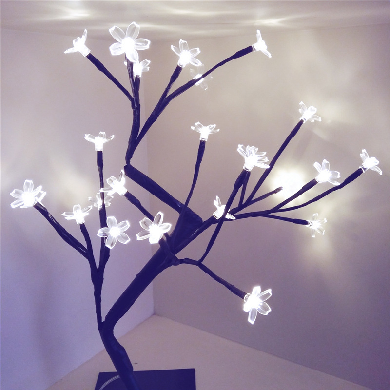 Christmas lights USB cherry tree lamp 18 \"high color ball tree lamp 24LED modeling light