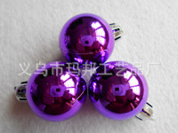 Matte Red Christmas Ball Plastic Electroplating Factory Custom 10cm Christmas Ball Christmas Decorative Pendant