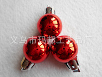 Matte Red Christmas Ball Plastic Electroplating Factory Custom 10cm Christmas Ball Christmas Decorative Pendant