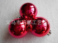 Matte Red Christmas Ball Plastic Electroplating Factory Custom 10cm Christmas Ball Christmas Decorative Pendant