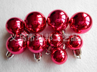 Matte Red Christmas Ball Plastic Electroplating Factory Custom 10cm Christmas Ball Christmas Decorative Pendant