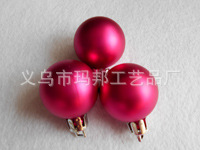 Matte Red Christmas Ball Plastic Electroplating Factory Custom 10cm Christmas Ball Christmas Decorative Pendant