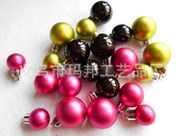 Matte Red Christmas Ball Plastic Electroplating Factory Custom 10cm Christmas Ball Christmas Decorative Pendant