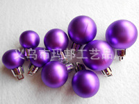 Matte Red Christmas Ball Plastic Electroplating Factory Custom 10cm Christmas Ball Christmas Decorative Pendant