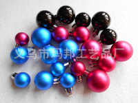 Matte Red Christmas Ball Plastic Electroplating Factory Custom 10cm Christmas Ball Christmas Decorative Pendant