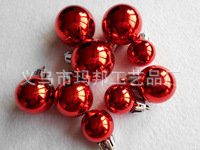 Matte Red Christmas Ball Plastic Electroplating Factory Custom 10cm Christmas Ball Christmas Decorative Pendant