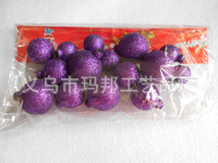 Matte Red Christmas Ball Plastic Electroplating Factory Custom 10cm Christmas Ball Christmas Decorative Pendant
