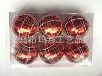 Matte Red Christmas Ball Plastic Electroplating Factory Custom 10cm Christmas Ball Christmas Decorative Pendant