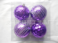 Matte Red Christmas Ball Plastic Electroplating Factory Custom 10cm Christmas Ball Christmas Decorative Pendant