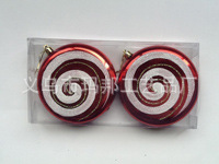 Matte Red Christmas Ball Plastic Electroplating Factory Custom 10cm Christmas Ball Christmas Decorative Pendant