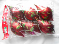 Matte Red Christmas Ball Plastic Electroplating Factory Custom 10cm Christmas Ball Christmas Decorative Pendant