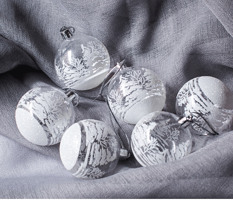 Christmas Ball Snowball Handmade Colored Drawing Ball Christmas Tree Decorations Pendant Window Ceiling Decoration