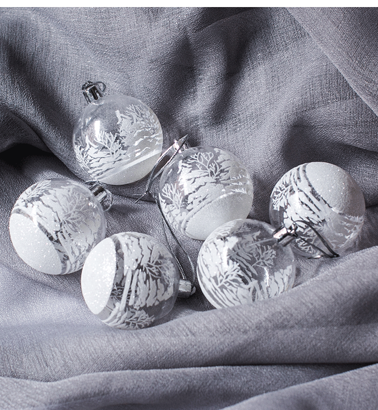 Christmas Ball Snowball Handmade Colored Drawing Ball Christmas Tree Decorations Pendant Window Ceiling Decoration