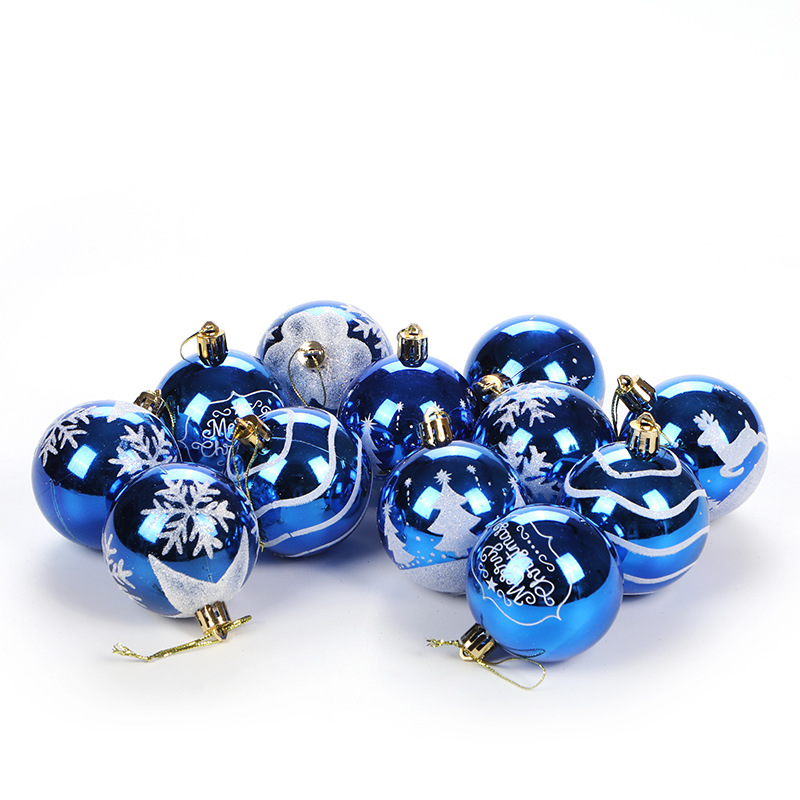 Cross-Border Amazon Christmas Ball 24 6cm Barrel Balls Christmas Tree Decorations Christmas Christmas ball