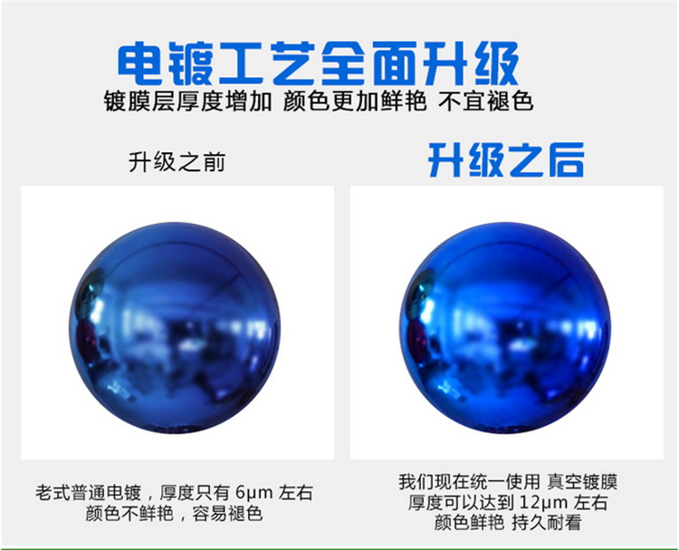 Christmas Ball 24 4cm6cm8cm Bucket Colored Ball Plastic Bright Electroplated Ball Christmas Tree Pendant Wholesale