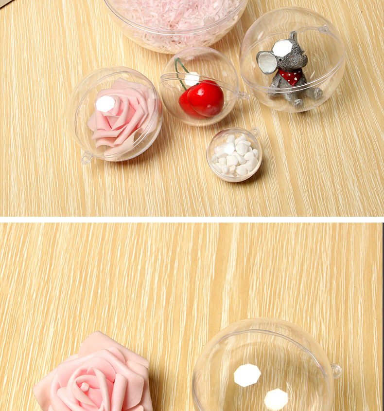 Christmas ball Plastic Transparent Ball Shopping Mall Festival Creative Christmas Ball Acrylic Decorative Ball
