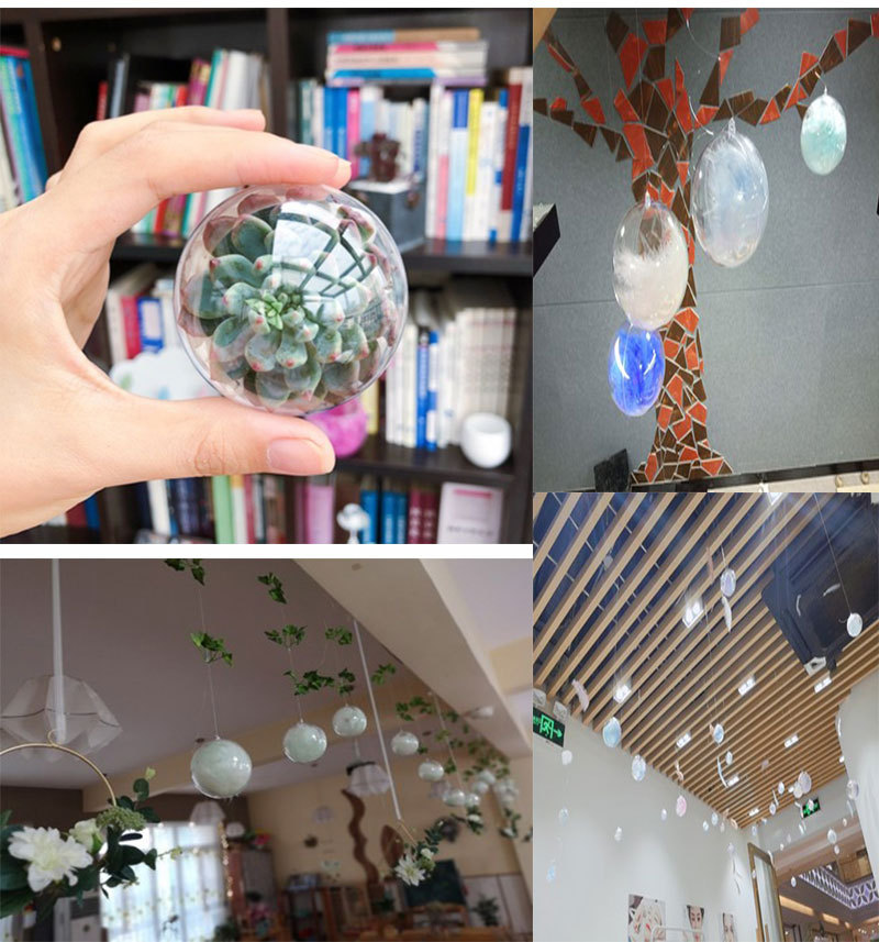 Christmas ball Plastic Transparent Ball Shopping Mall Festival Creative Christmas Ball Acrylic Decorative Ball