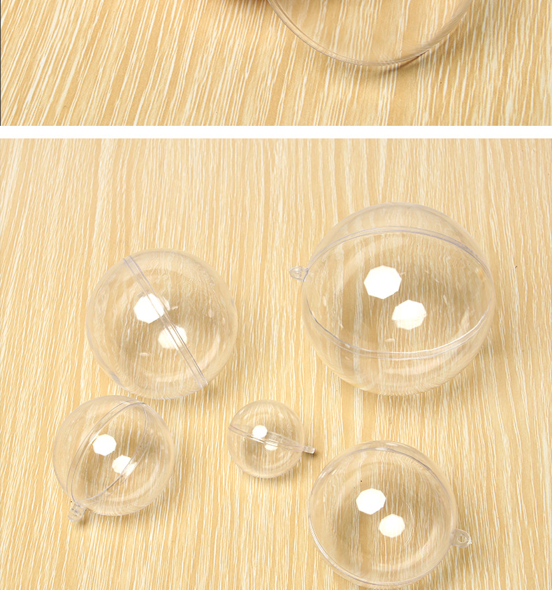 Christmas ball Plastic Transparent Ball Shopping Mall Festival Creative Christmas Ball Acrylic Decorative Ball