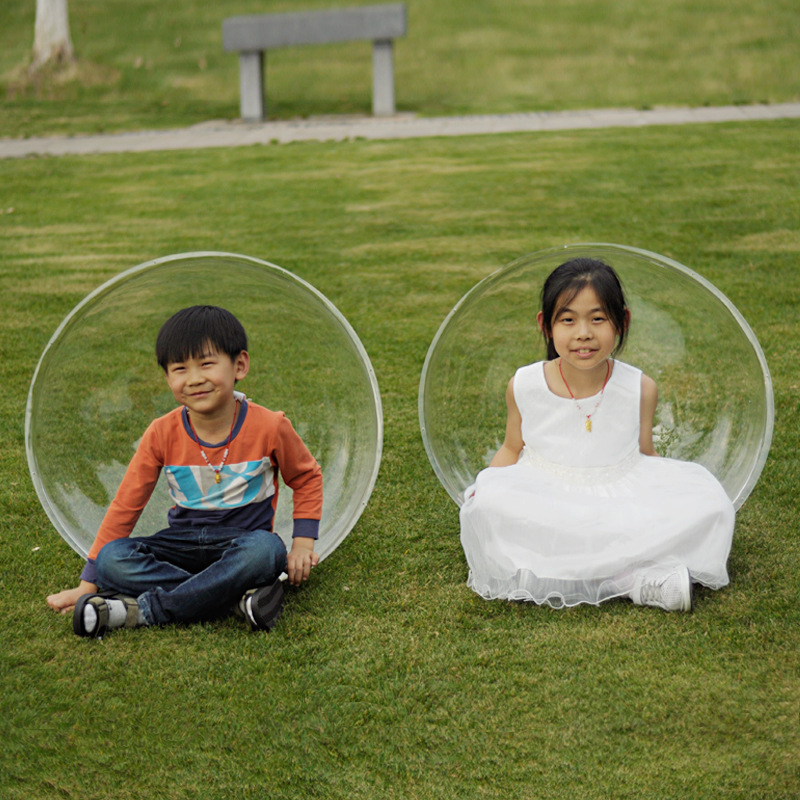 The Large size field decoration acrylic hollow ball pendant transparent crystal plastic Christmas ball customized