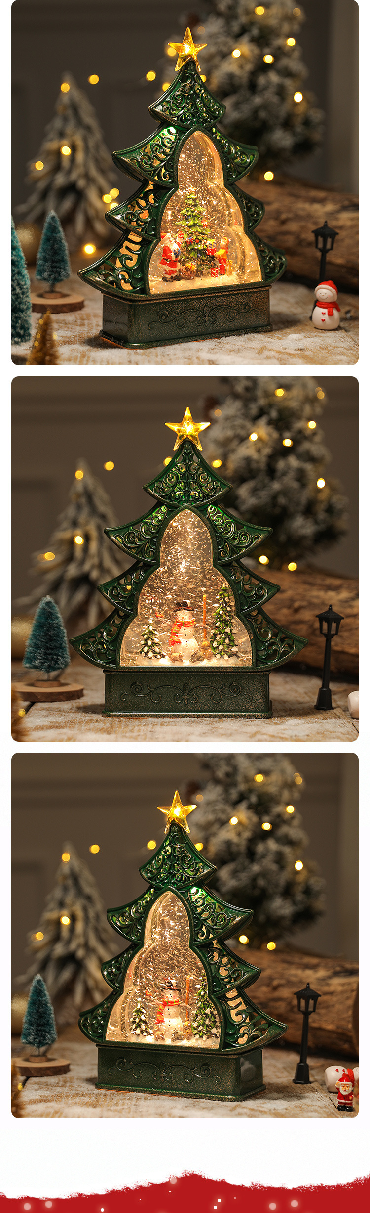 Christmas 2021 Decorations Christmas Christmas Tree Elderly Snowman Snowflake Gift Supplies Product Top Star