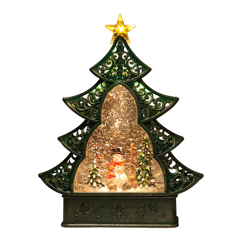 Christmas 2021 Decorations Christmas Christmas Tree Elderly Snowman Snowflake Gift Supplies Product Top Star