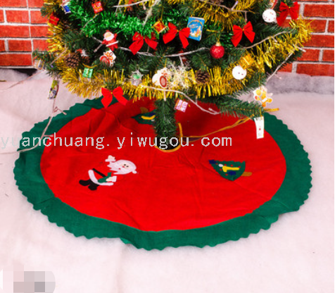 Christmas Tree Decoration Apron Custom Scene Decoration Non-Woven Fabric Tree Skirt Manufacturers Produce Christmas Tree Bottom Decoration Tree Skirt