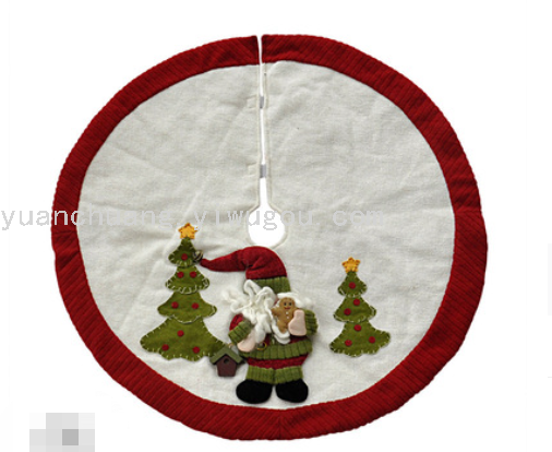 Christmas Tree Decoration Apron Custom Scene Decoration Non-Woven Fabric Tree Skirt Manufacturers Produce Christmas Tree Bottom Decoration Tree Skirt