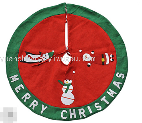 Christmas Tree Decoration Apron Custom Scene Decoration Non-Woven Fabric Tree Skirt Manufacturers Produce Christmas Tree Bottom Decoration Tree Skirt