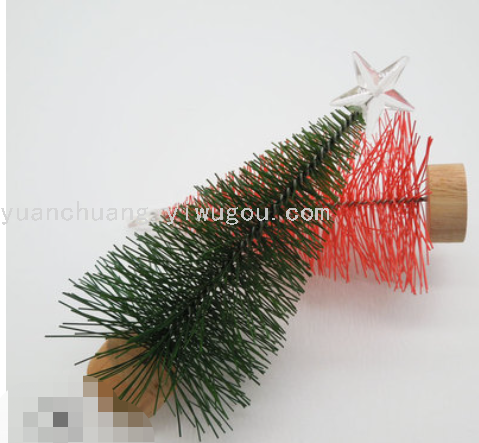 Christmas Tree Factory Wholesale 5-14cm Mini Pine Needle Small Christmas Tree Desktop Window Decoration Christmas Decorations