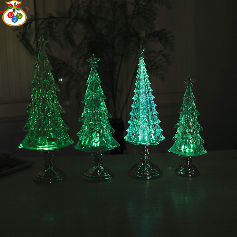 YE-719 Ice Tree Novelty Creative Electronic Products LED Night Light Ambience Light Christmas Tree Bedside Lamp Book Lamp