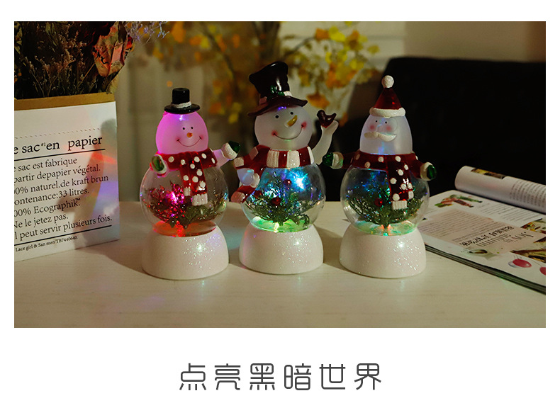 JYX-009 Christmas Decoration Novelty Creative Electronic Products Christmas Tree Christmas Snowflake European-Style Ornaments