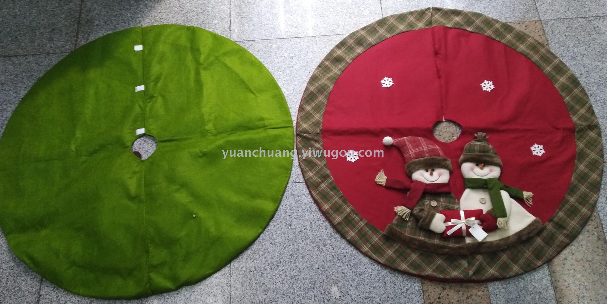 Christmas ornaments Christmas tree apron Christmas tree mat decorated tree skirt