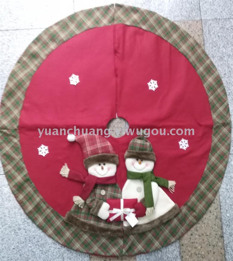 Christmas ornaments Christmas tree apron Christmas tree mat decorated tree skirt