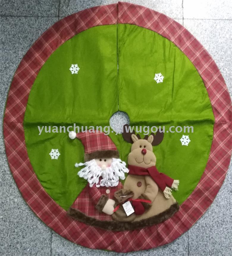 Christmas ornaments Christmas tree apron Christmas tree mat decorated tree skirt