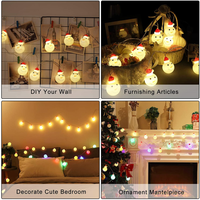 Christmas Tree Decoration Christmas Snowman Dwen Dwen Led String Light Decoration Christmas Tree Snow Dwen Dwen 