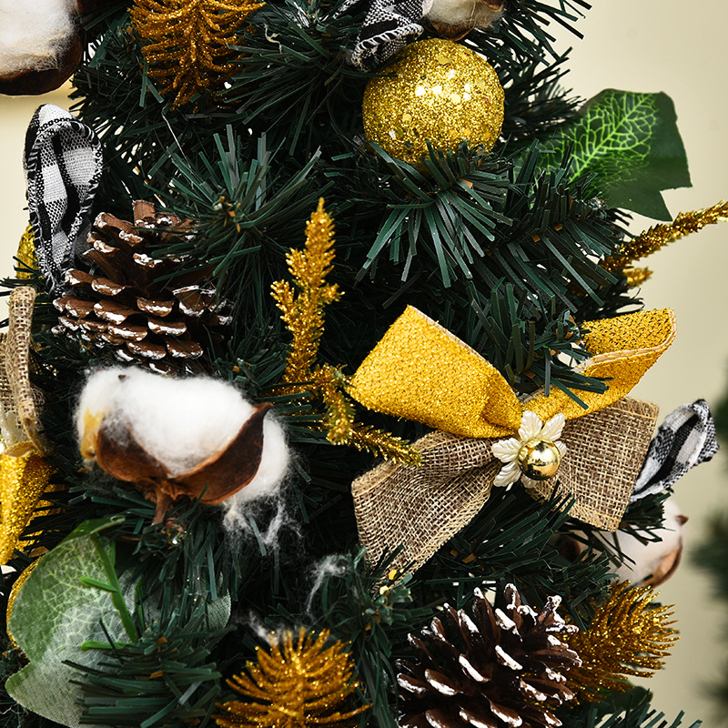 Christmas Pine Cone Linen Small Tree Decorations Desktop Christmas Tree Ornaments Mini Decorative Tree Christmas Tree Christmas Gift