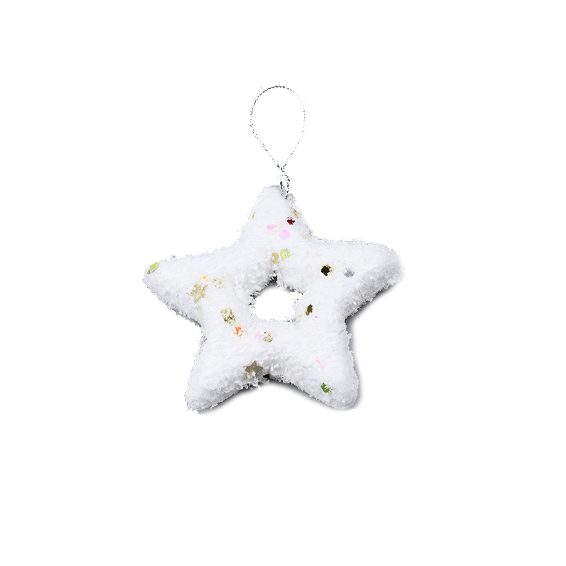 Christmas Decoration Christmas Tree Pendant Foam Five-Pointed Star Foam Christmas Tree Foam Bell Christmas Foam Pendant