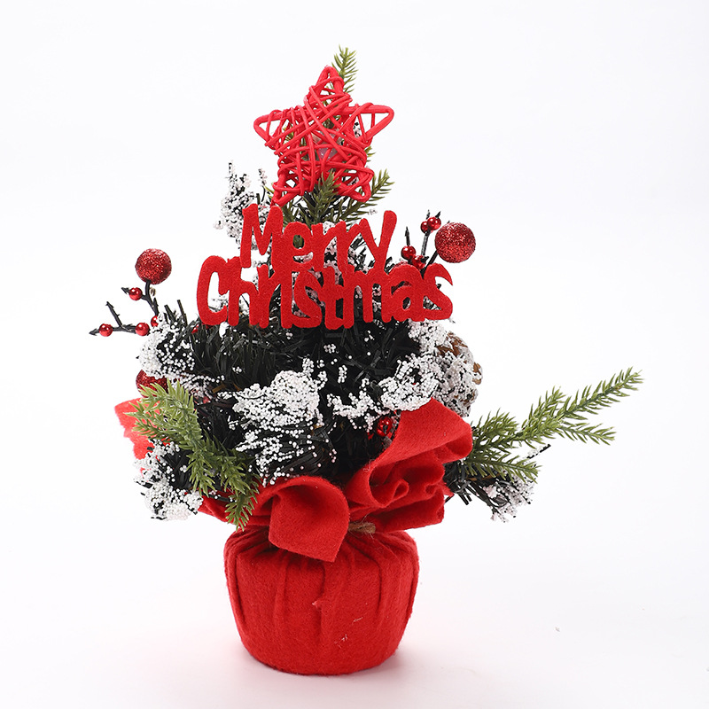 New Mini Christmas Ornament 25cm Christmas Tree Desktop Children&#039;s Gift Christmas Tree Small Decorations Wholesale