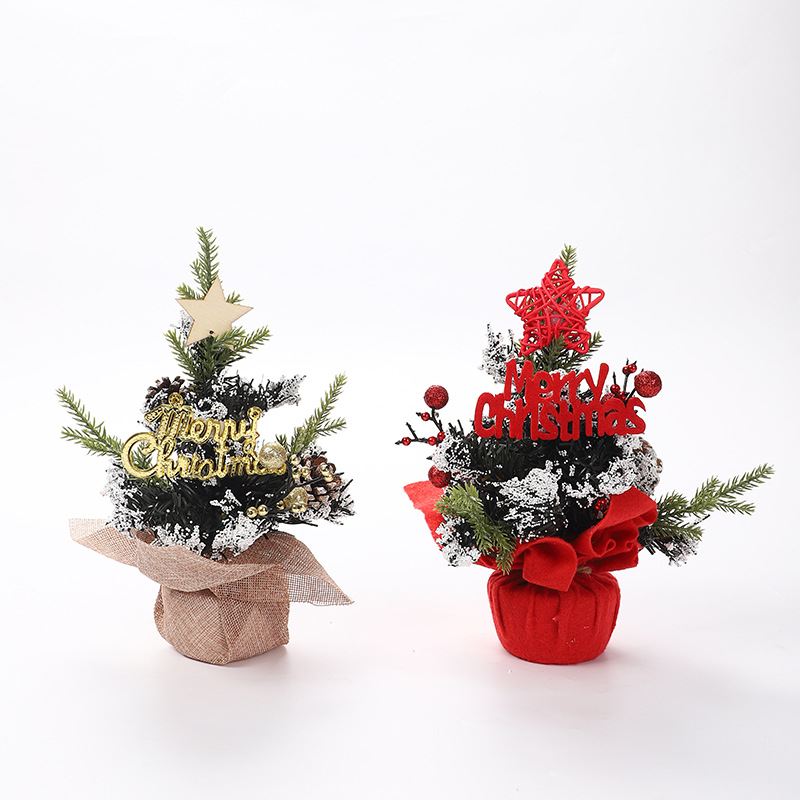 New Mini Christmas Ornament 25cm Christmas Tree Desktop Children's Gift Christmas Tree Small Decorations Wholesale