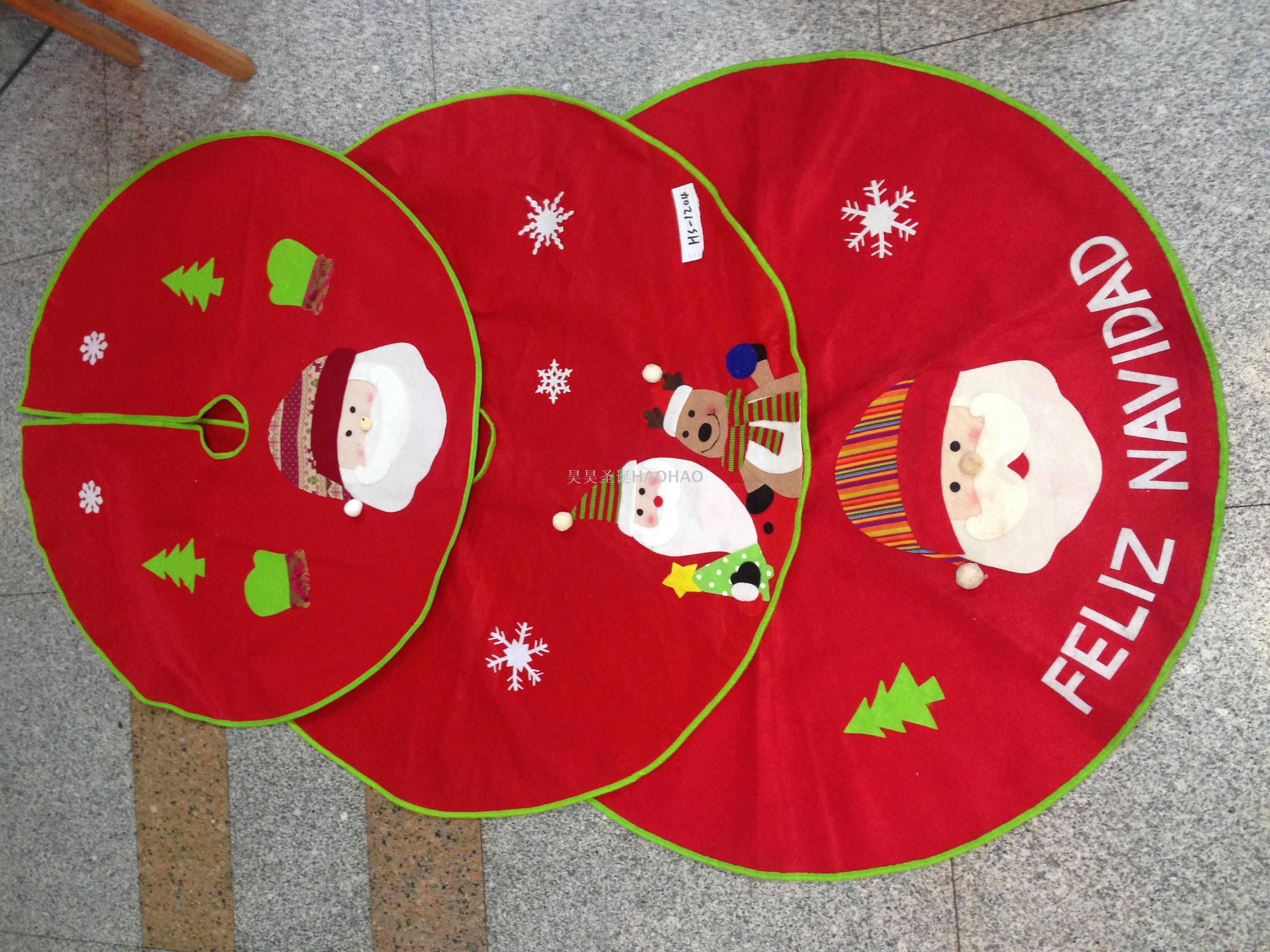 Christmas Tree Tree Skirt Factory Direct Sales Christmas Tree Decorations Wholesale More Sizes Specifications Optional Christmas Tree Decorations