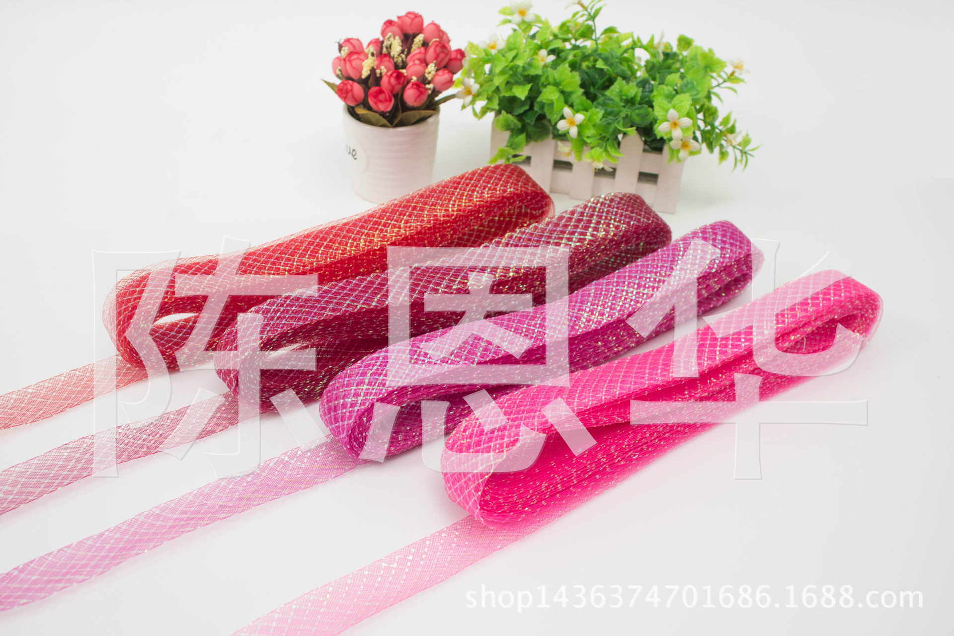 Supply High Quality Dancing Dress Christmas Clothing Accessories Elastic Net 3cm Clip Colorful Silk, Fishbone Net